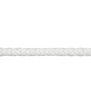 Шнур вязаный полипропиленовый 8 прядей белый d5 мм 15 м