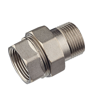 Американка прямая Valtec 1 ВР(г) х 1 НР(ш) латунная (VTr.341.N.0006)