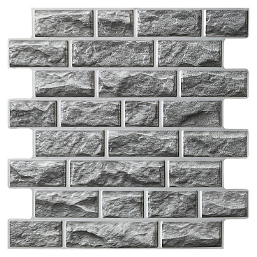 Панель самоклеящаяся ПВХ 468х473х3 мм Grace серый камень 0,22 кв.м