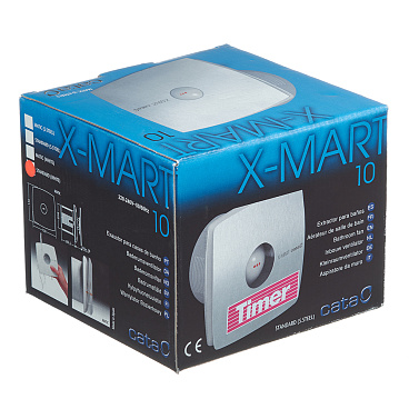 Вентилятор осевой Cata X-Mart 10 Timer с таймером d100 мм слоновая кость