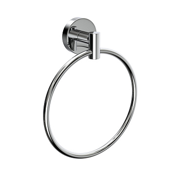 Полотенцедержатель кольцо Fora Long d158 мм на шуруп силумин хром (L011/56)