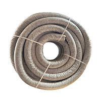 Труба дренажная гофрированная ДГТ-ПНД d110 мм SN4 с перфорацией в фильтре бухта 50 м