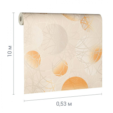 Обои вспененный винил на бумажной основе Elysium Круги 93512 (0,53х10,05 м)