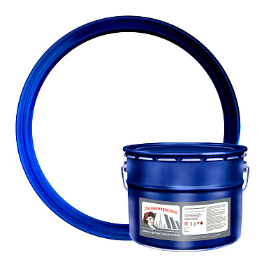 Эмаль Ленинградка АК-114 для бетонных полов белая матовая 10 кг