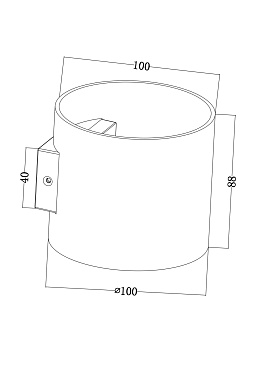 Настенный светильник (бра) Maytoni C066WL-01MG