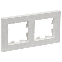 Рамка IEK Brite двухместная белая (BR-M22-51-K01)