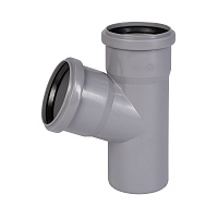 Тройник Ostendorf HTEA d75 мм 67° пластиковый для внутренней канализации (113300)