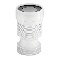 Слив для унитаза АНИ пласт d110 мм пластиковый гофрированный для внутренней канализации (K828)