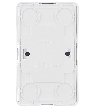 Розетка Systeme Electric Этюд накладная белая (PA16-005B)