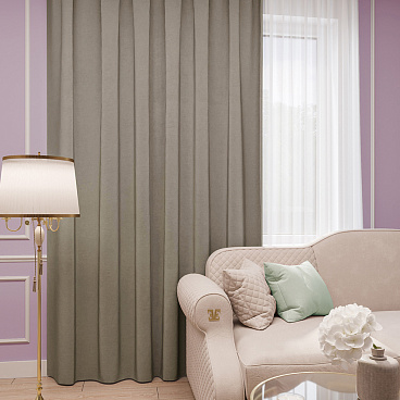 Штора канвас серая 150х280 см Legrand Канвас (58091248)