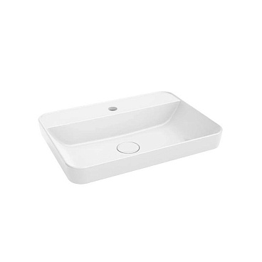 Раковина PLAZA встраиваемая сверху 55, белая глянцевая PLR.wbi.55.1