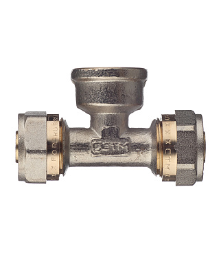 Тройник 16 обж(ц) х 1/2 ВР(г) х 16 обж(ц)