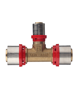 Тройник Tiemme 26(пресс) х 16(пресс) х 26(пресс)