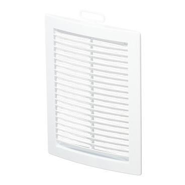 Решетка вентиляционная пластиковая приточно-вытяжная Era РЦ 150х200 мм с сеткой белая