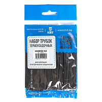 Трубка термоусадочная КВТ Монохром ТНТ нг 16/8 мм 100 мм черная (20 шт.)