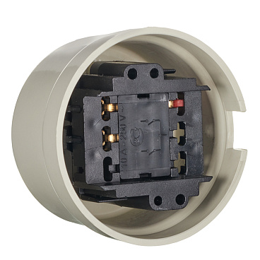 Выключатель Bironi Лизетта двухклавишный накладной слоновая кость ретро (B1-202-211)