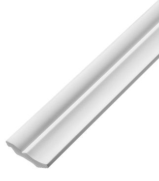 Плинтус потолочный из пенополистирола 40х50х2000 мм под натяжной потолок с возможностью светодиодной подсветки Плинтэкс H40/50SC