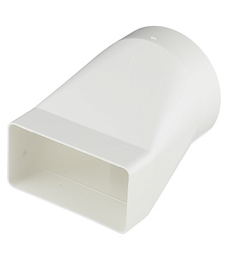 Соединитель эксцентриковый пластиковый для плоских воздуховодов 55х110 мм с круглыми d100 мм