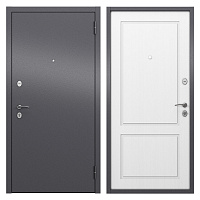 Дверь входная Mastino Home Eco правая букле графит - ларче белый 860х2050 мм