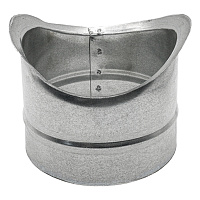 Врезка для круглых воздуховодов d400х400 мм оцинкованная