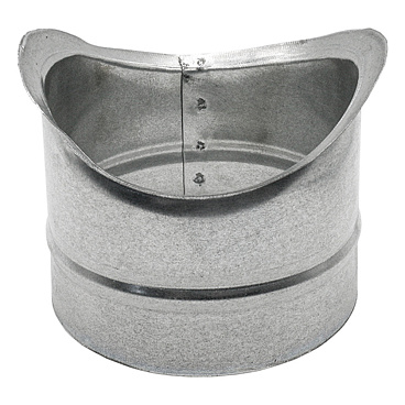 Врезка для круглых воздуховодов d400х400 мм оцинкованная