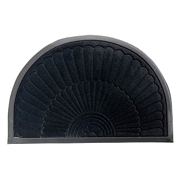 Коврик противоскользящий Таллин 50х80 см влаговпитывающий черный