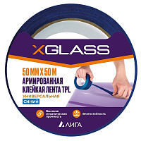 Лента монтажная X-Glass ТПЛ армированная 50 мм 50 м синяя