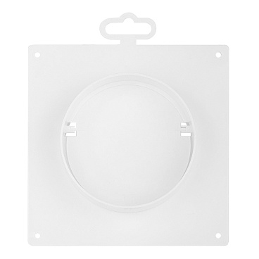 Соединитель для круглых воздуховодов ERA с накладной пластиной с обратным клапаном пластиковый d100 мм