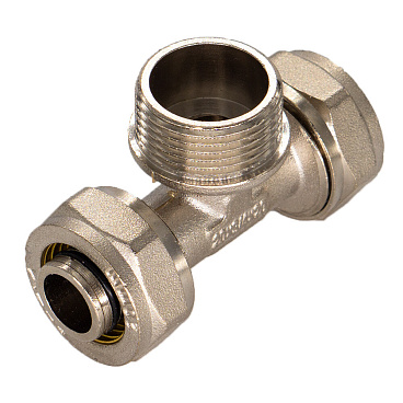 Тройник 16 обж(ц) х 1/2 НР(ш) х 16 обж(ц)