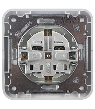 Розетка Makel Mimoza встраиваемая белая (12028)