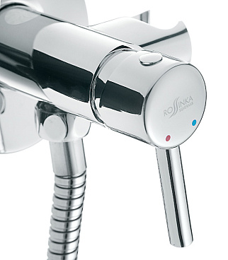 Смеситель с гигиеническим душем встраиваемый Rossinka X со скрытой частью в комплекте хром (X25-51)