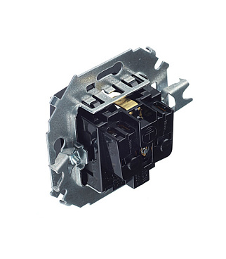 Розетка Simon 15 встраиваемая графит (1591432-038)