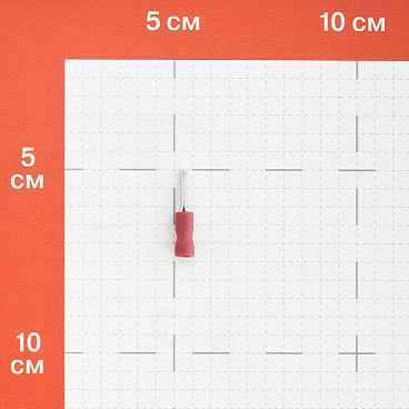 Наконечник штыревой круглый изолированный КВТ НШКИ 12 мм х 0,25-1,5 кв. мм (30 шт.)