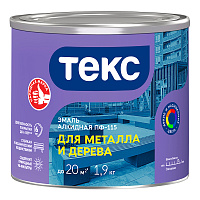 Эмаль ПФ-115 алкидная Текс Универсал красная глянцевая 1,9 кг