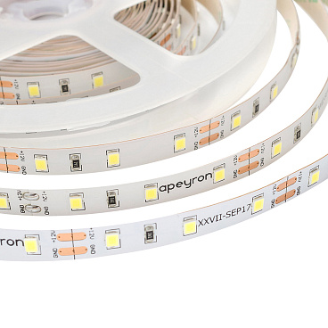 Лента светодиодная SMD 3528 Apeyron (000002) 6000К 24 Вт 12 В IP20 5 м