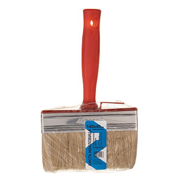 Кисть макловица смешанная щетина пластиковая ручка 140х40 мм для ЛКМ на водной основе и клея