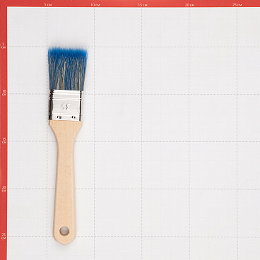 Кисть плоская смешанная щетина деревянная ручка Wenzo Wood 35х12 мм для красок на водной основе