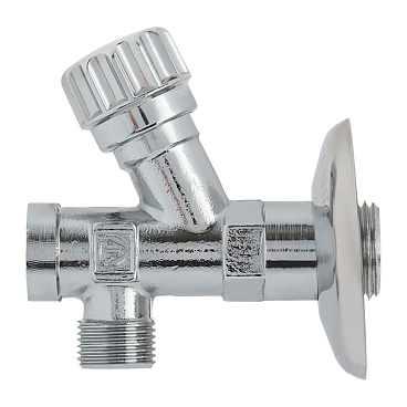 Вентиль Valtec 1/2 НР(ш) х 3/8 НР(ш) для подключения смесителя угловой с фильтром (VT.282.GBC.0403)