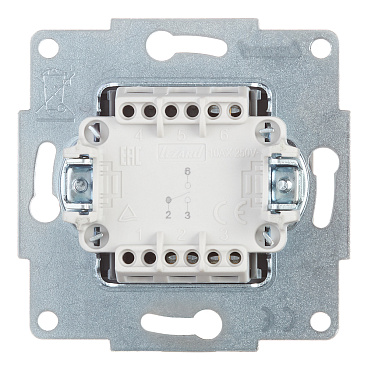 Переключатель Lezard Karina одноклавишный встраиваемый белый (707-0288-105)