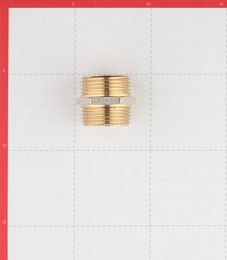 Ниппель 1 НР(ш) х 1 НР(ш) латунный