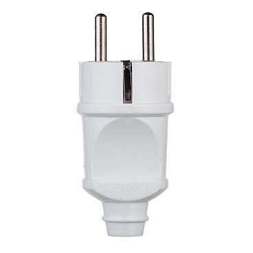 Вилка прямая с заземлением 16 А 250 В Navigator белая (613598/)