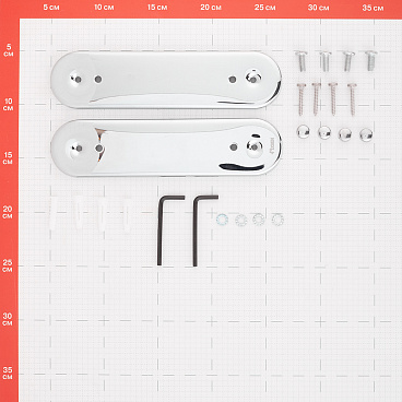 Полка для полотенец Fixsen Hotel 665х250 мм с дополнительной штангой на шуруп алюминий хром (FX-31015)