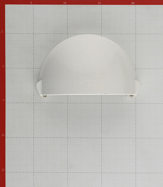 Заглушка желоба Docke Lux пластиковая d140 мм пломбир RAL 9003