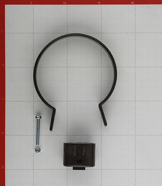 Хомут трубы Docke Lux пластиковый d100 мм шоколад RAL 8019