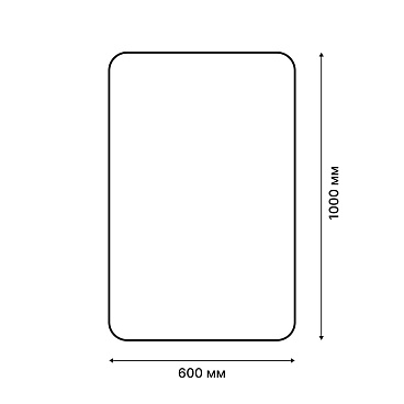 Коврик для ванной серый 100х60 см Fora Fluffy (FOR-COTTON-FLF-60-100GRWH)