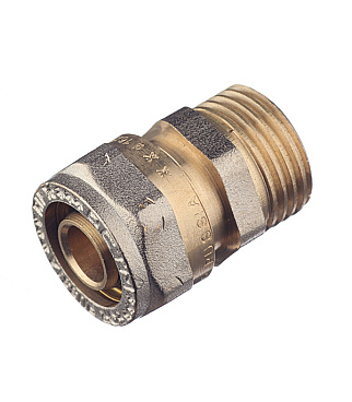 Соединитель прямой 16 обж(ц) х 1/2 НР(ш)