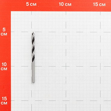 Сверло по дереву спиральное КМ 4х70 мм (966067)