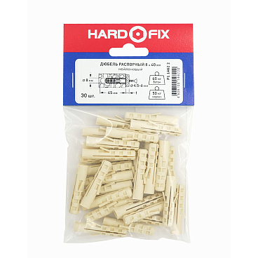 Дюбель распорный Hard-Fix 8x40 мм нейлон (30 шт.)