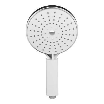 Лейка для душа Swedbe Calypso d140 мм 3 режима без шланга пластик хром/белая (5019)