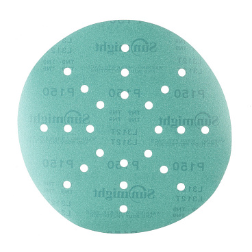 Диск шлифовальный Sunmight Film L312T d225 мм P150 на липучку пленочная основа (50 шт.) (53509)